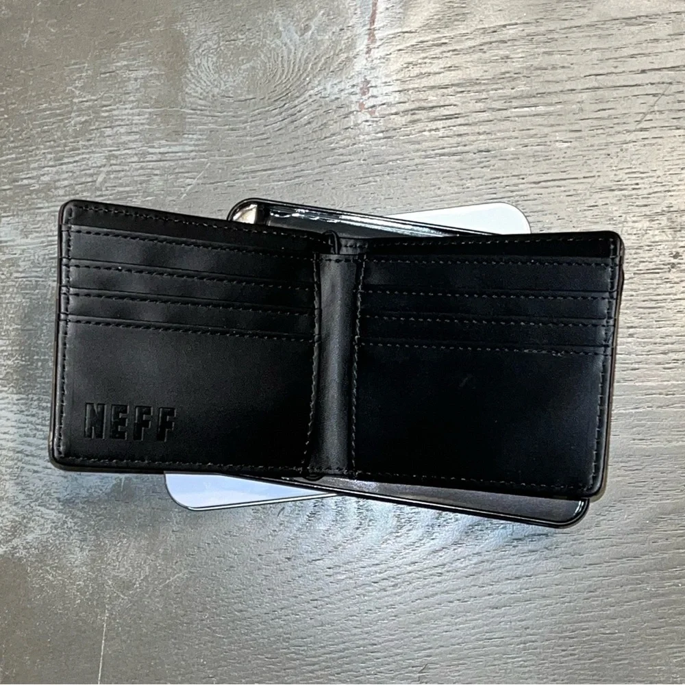 Neff Camo Wallet In Metal Canister NWT Bifold
